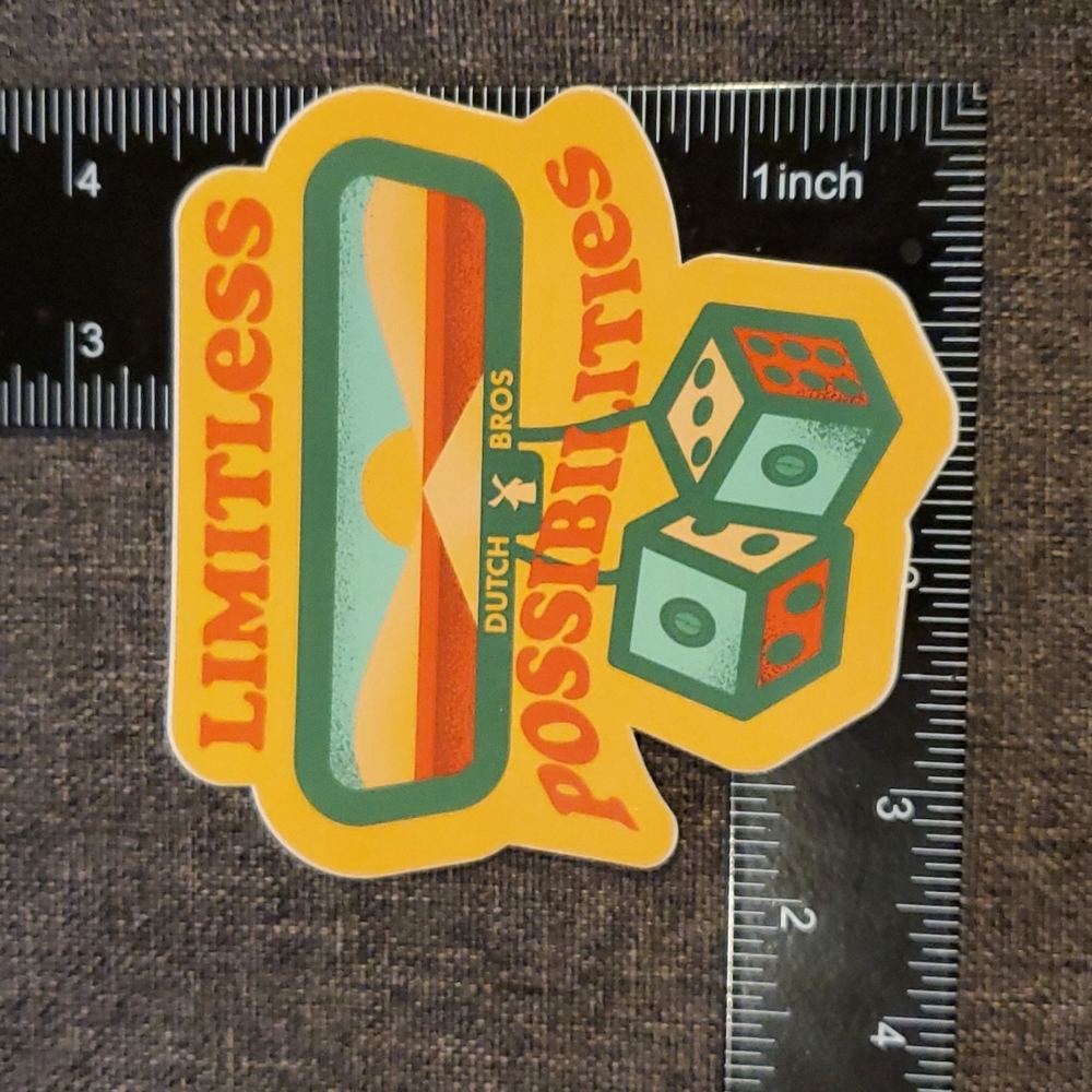 Limitless Possibilities Dutch Bros sticker stickers